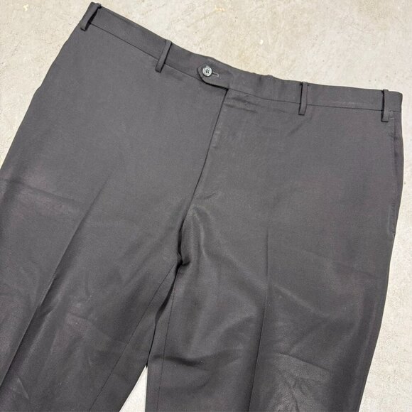 Corneliani Dress Pants Twill Wool Trousers Made in Italy Black 38x31 - Picture 2 of 10